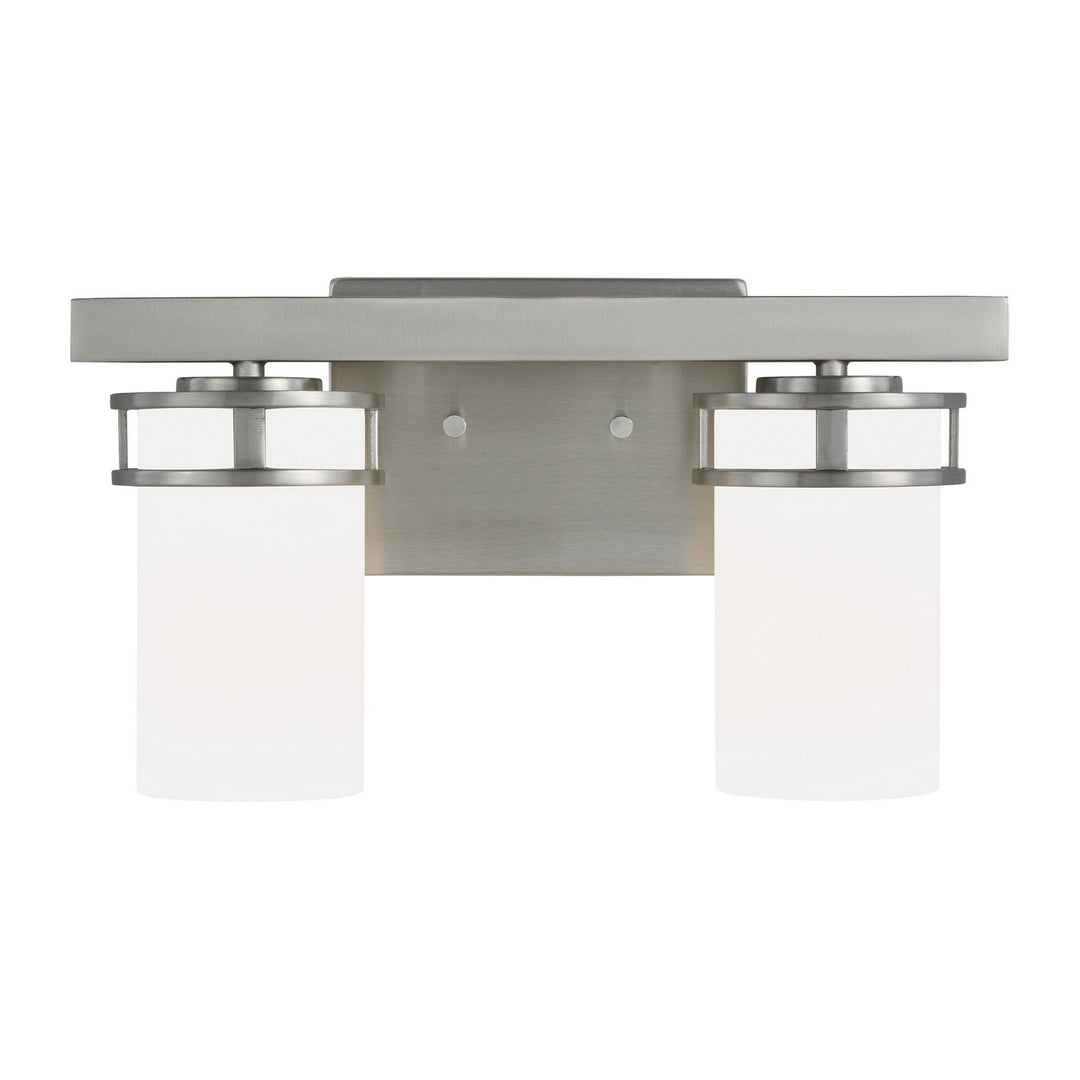 Robie Two Light Wall / Bath in Brushed Nickel - available from The Lighting Shoppe, trusted by Canadian homeowners