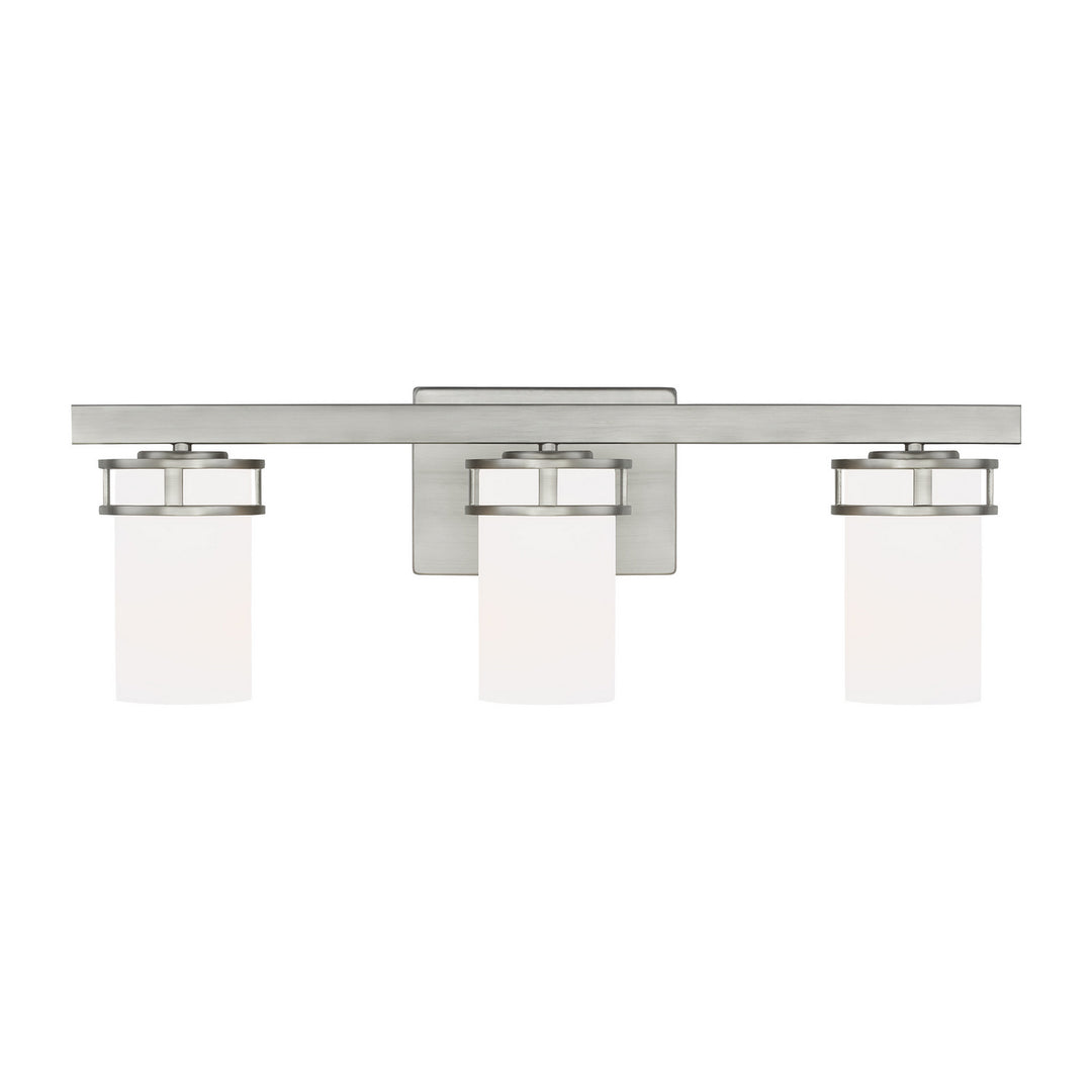 Robie Three Light Wall / Bath in Brushed Nickel - available from The Lighting Shoppe, trusted by Canadian homeowners