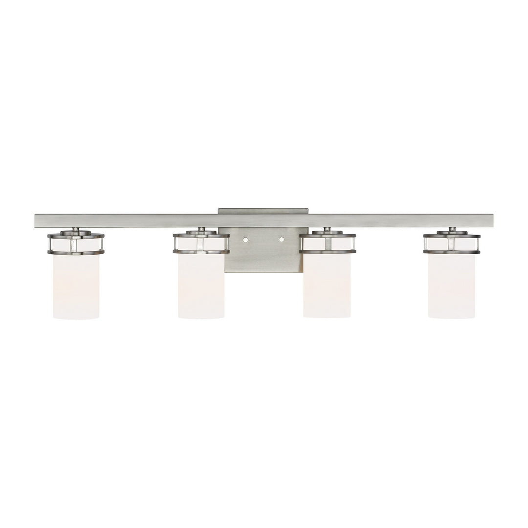 Robie Four Light Wall / Bath in Brushed Nickel - available from The Lighting Shoppe, trusted by Canadian homeowners
