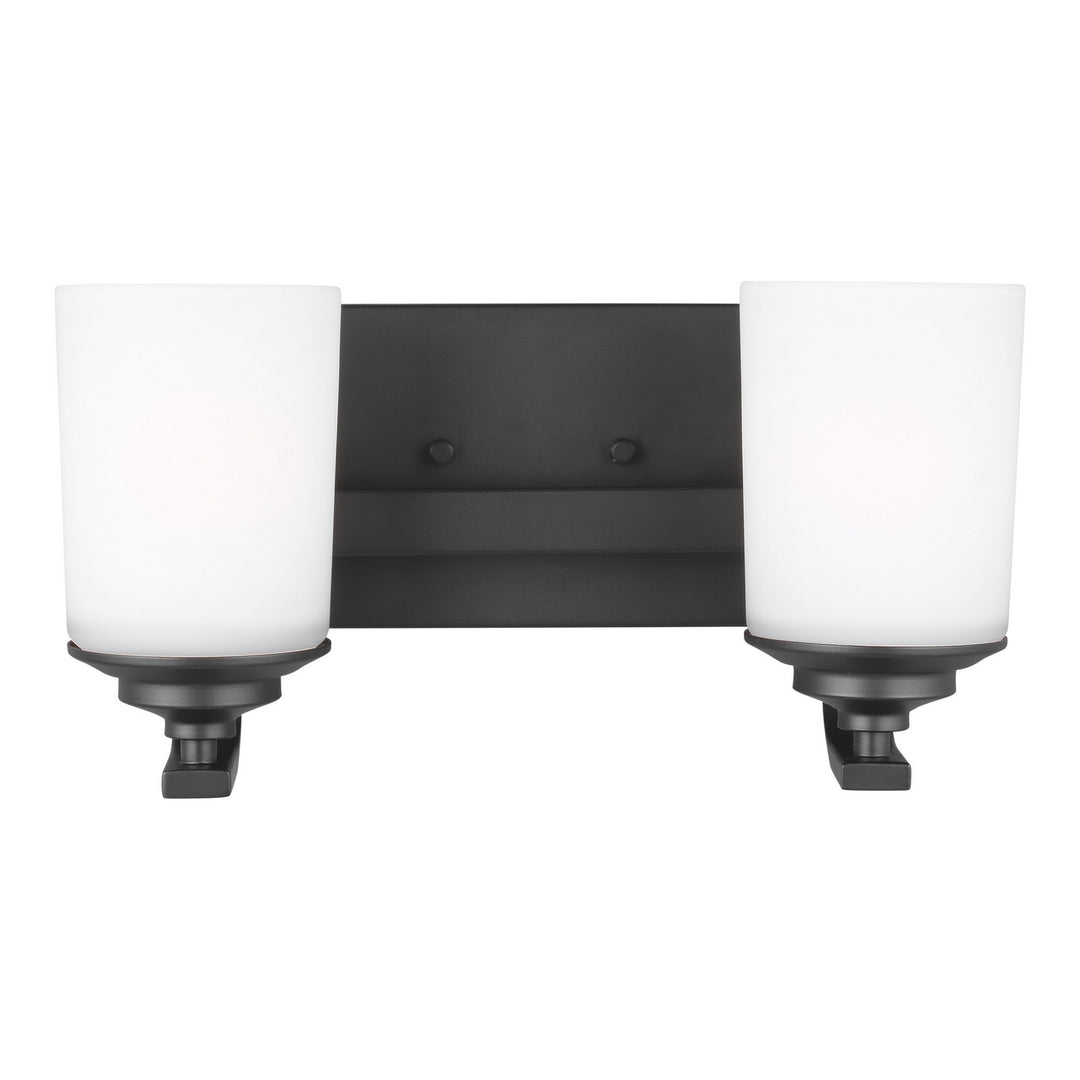 Generation Lighting Canada - 4430702-112 - Two Light Wall / Bath - Kemal - Midnight Black