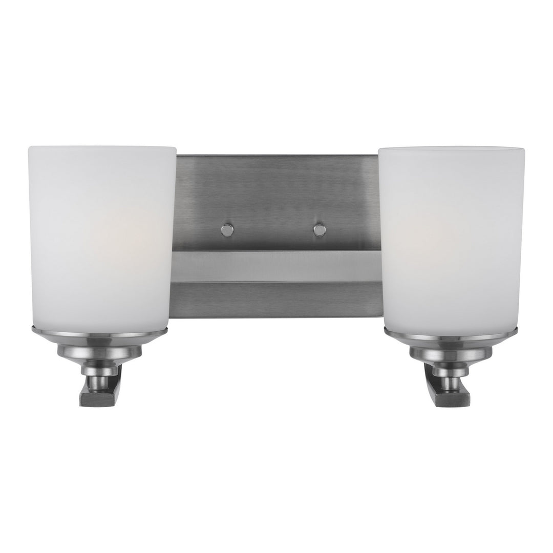 Generation Lighting Canada - 4430702-962 - Two Light Wall / Bath - Kemal - Brushed Nickel
