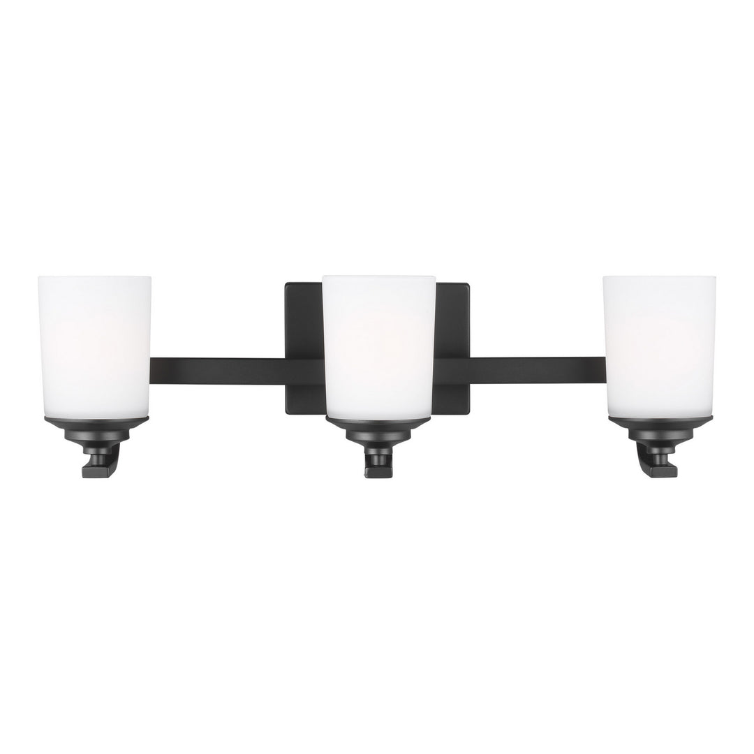 Generation Lighting Canada - 4430703-112 - Three Light Wall / Bath - Kemal - Midnight Black