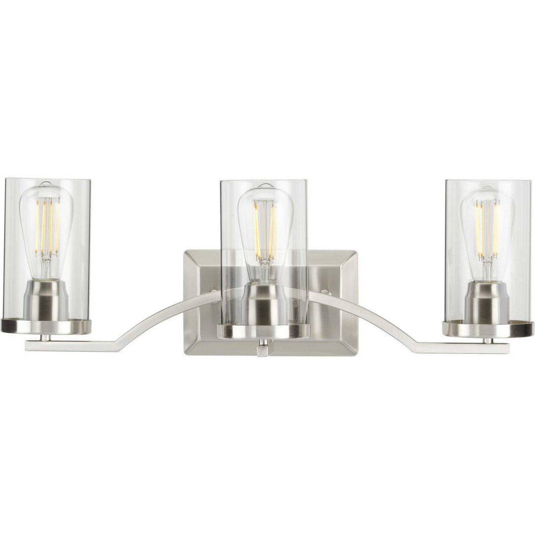 Lassiter Three Light Bath in Brushed Nickel - available from The Lighting Shoppe, trusted by Canadian homeowners