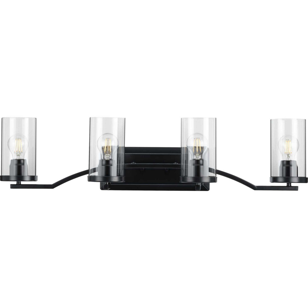 Lassiter Four Light Bath in Black - available from The Lighting Shoppe, trusted by Canadian homeowners