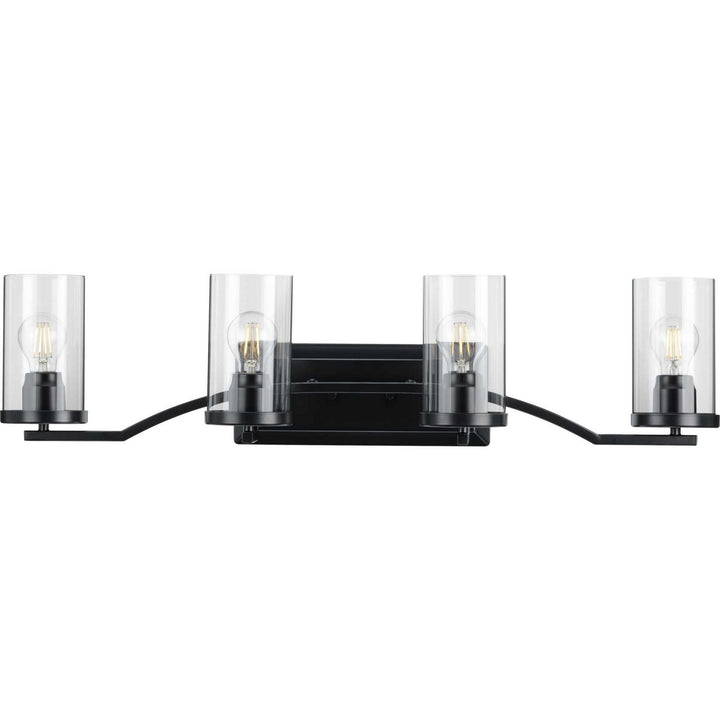 Lassiter Four Light Bath in Black - available from The Lighting Shoppe, trusted by Canadian homeowners