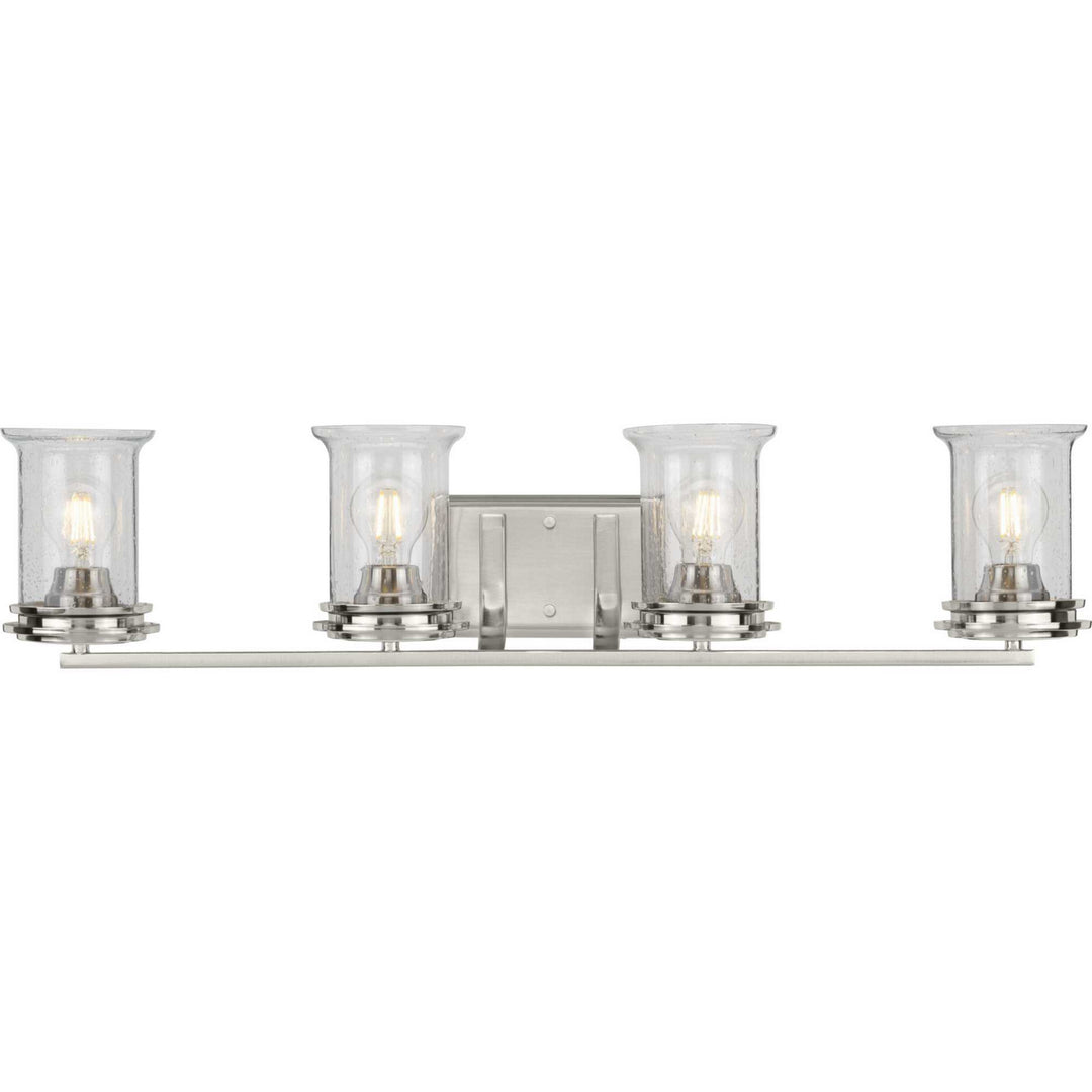 Winslett Four Light Bath in Brushed Nickel - available from The Lighting Shoppe, trusted by Canadian homeowners