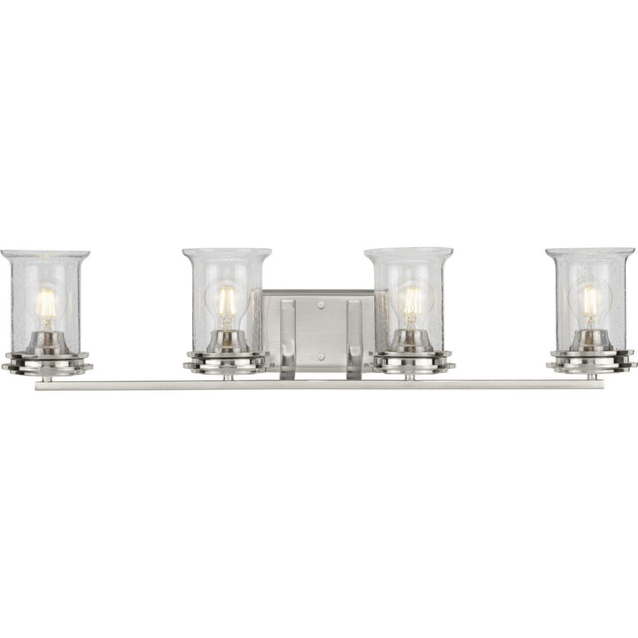 Winslett Four Light Bath in Brushed Nickel - available from The Lighting Shoppe, trusted by Canadian homeowners