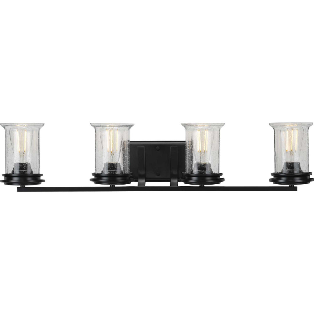 Winslett Four Light Bath in Black - available from The Lighting Shoppe, trusted by Canadian homeowners