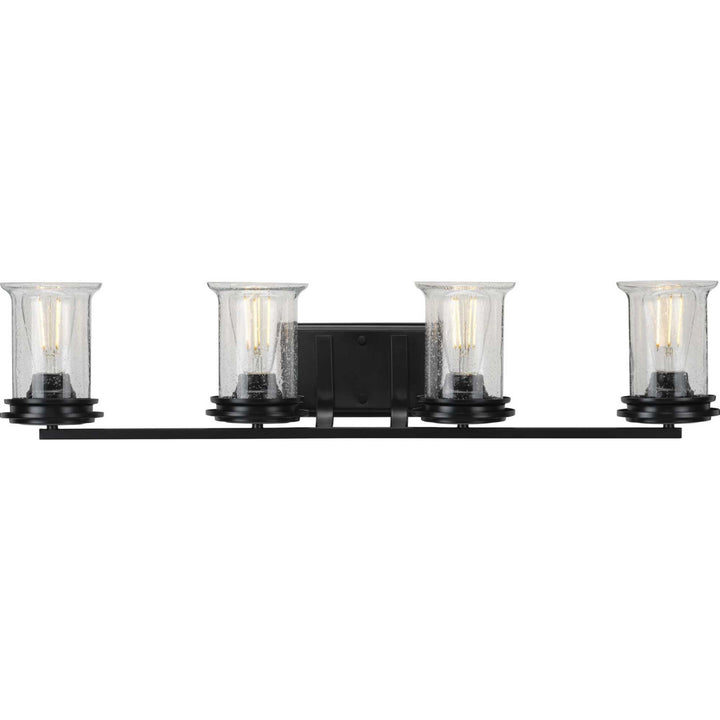 Winslett Four Light Bath in Black - available from The Lighting Shoppe, trusted by Canadian homeowners