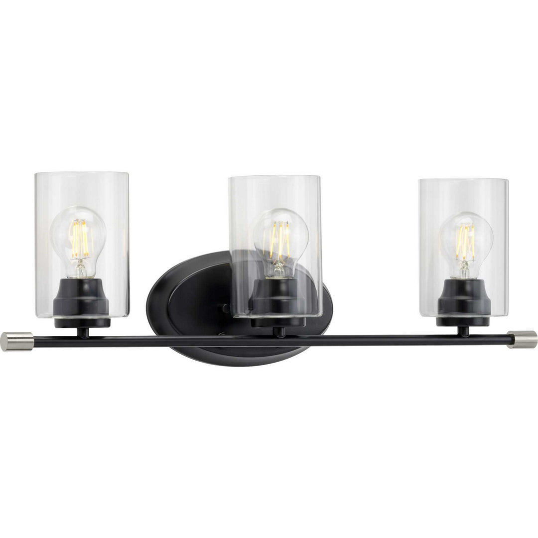 Riley Three Light Bath in Black - available from The Lighting Shoppe, trusted by Canadian homeowners