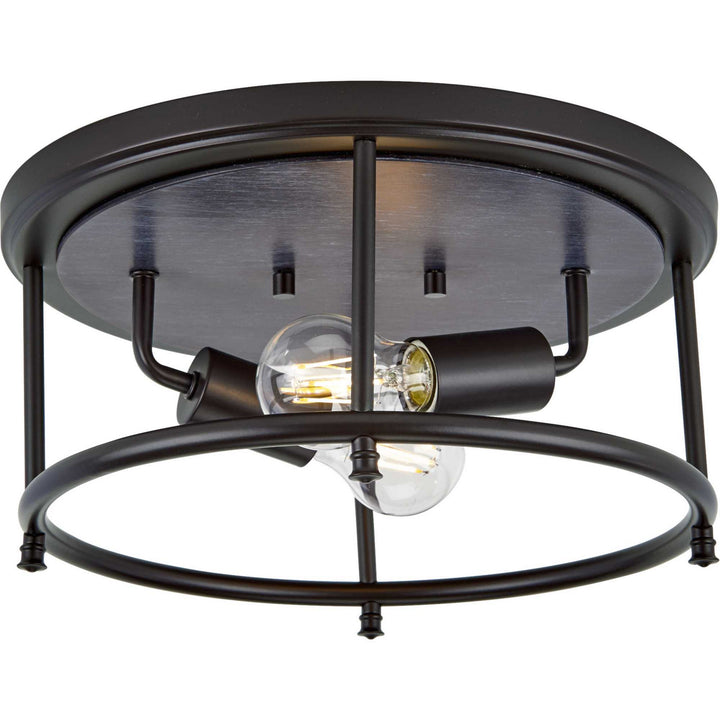 Progress Canada - P350151-031 - Two Light Flush Mount - Durrell - Black
