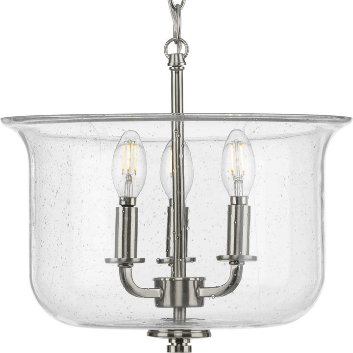Progress Canada - P350153-009 - Three Light Semi Flush Convertible - Winslett - Brushed Nickel
