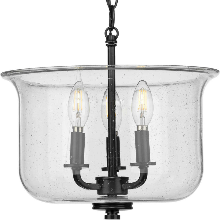 Progress Canada - P350153-031 - Three Light Semi Flush Convertible - Winslett - Black