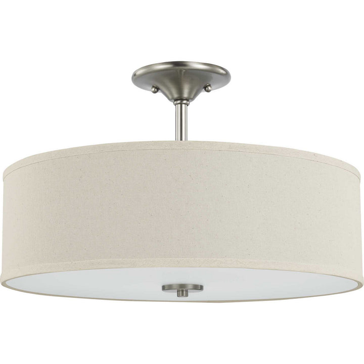 Progress Canada - P350168-009 - Three Light Semi Flush Mount - Inspire - Brushed Nickel