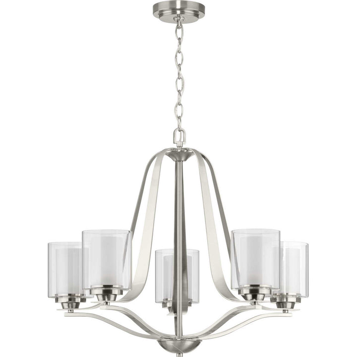 Progress Canada - P400095-009 - Five Light Chandelier - Kene - Brushed Nickel