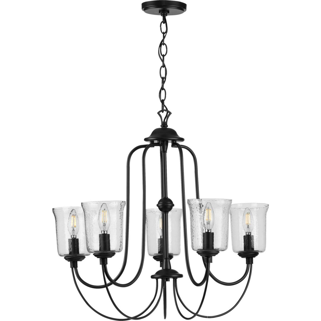 Progress Canada - P400194-031 - Five Light Chandelier - Bowman - Black
