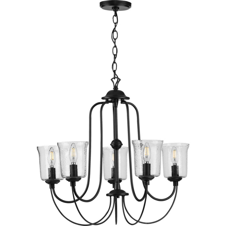 Progress Canada - P400194-031 - Five Light Chandelier - Bowman - Black