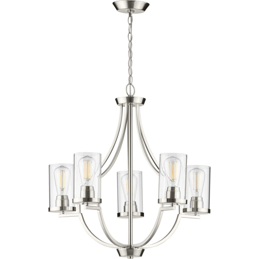 Progress Canada - P400197-009 - Five Light Chandelier - Lassiter - Brushed Nickel