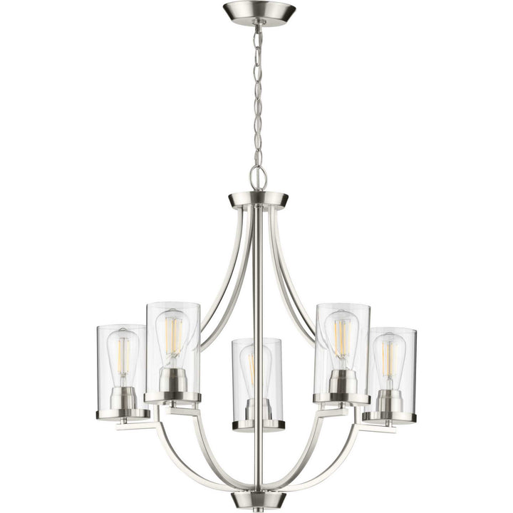 Progress Canada - P400197-009 - Five Light Chandelier - Lassiter - Brushed Nickel
