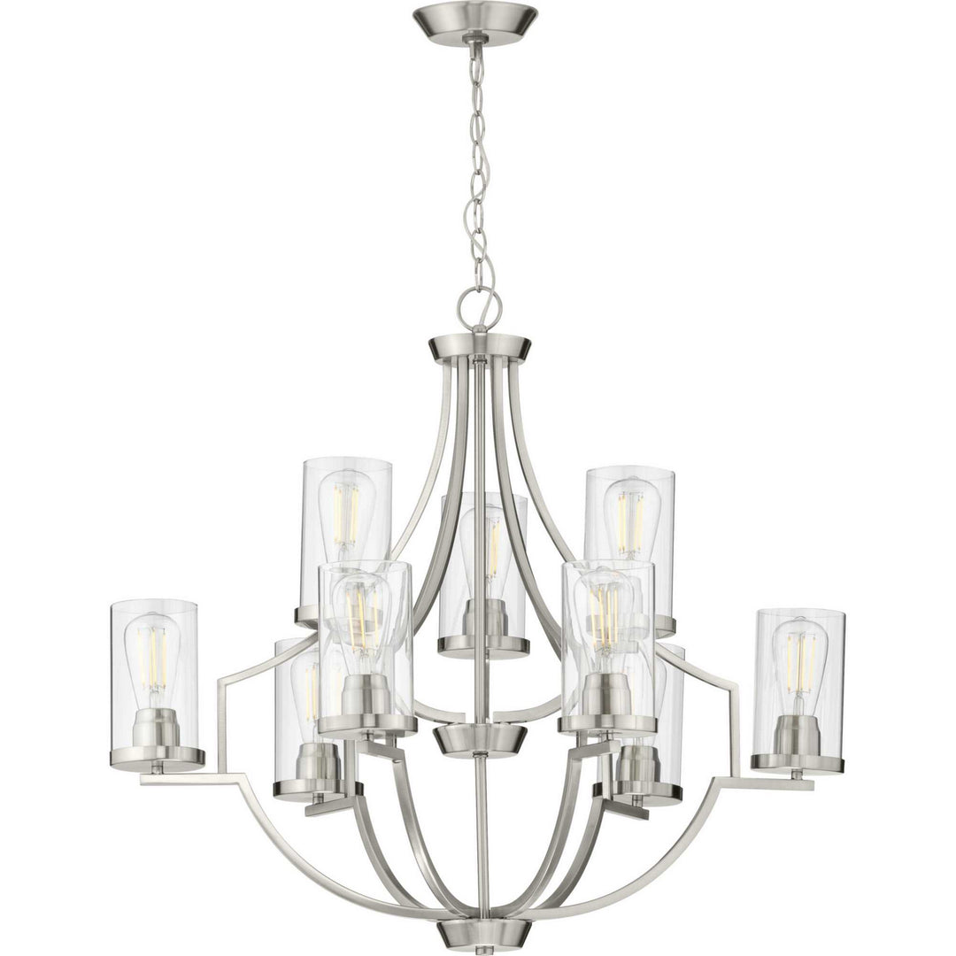 Progress Canada - P400198-009 - Nine Light Chandelier - Lassiter - Brushed Nickel