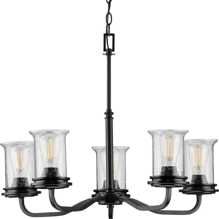 Progress Canada - P400206-031 - Five Light Chandelier - Winslett - Black
