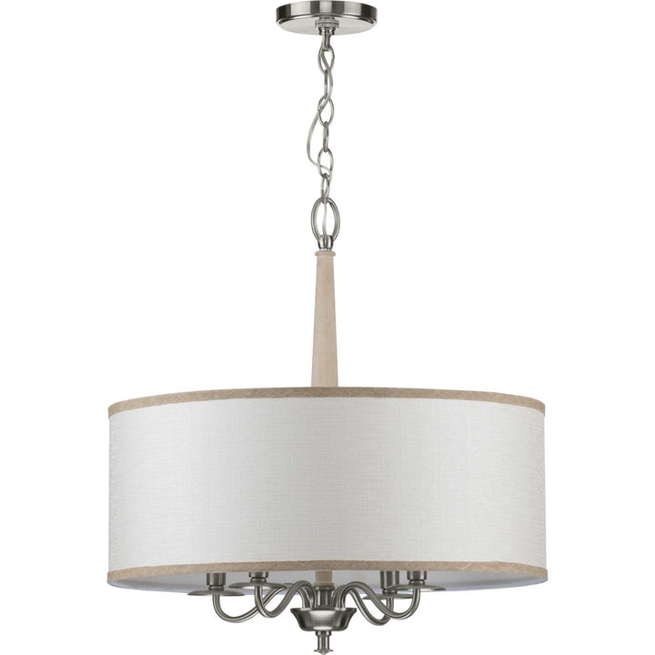Progress Canada - P400218-009 - Four Light Chandelier - Durrell - Brushed Nickel