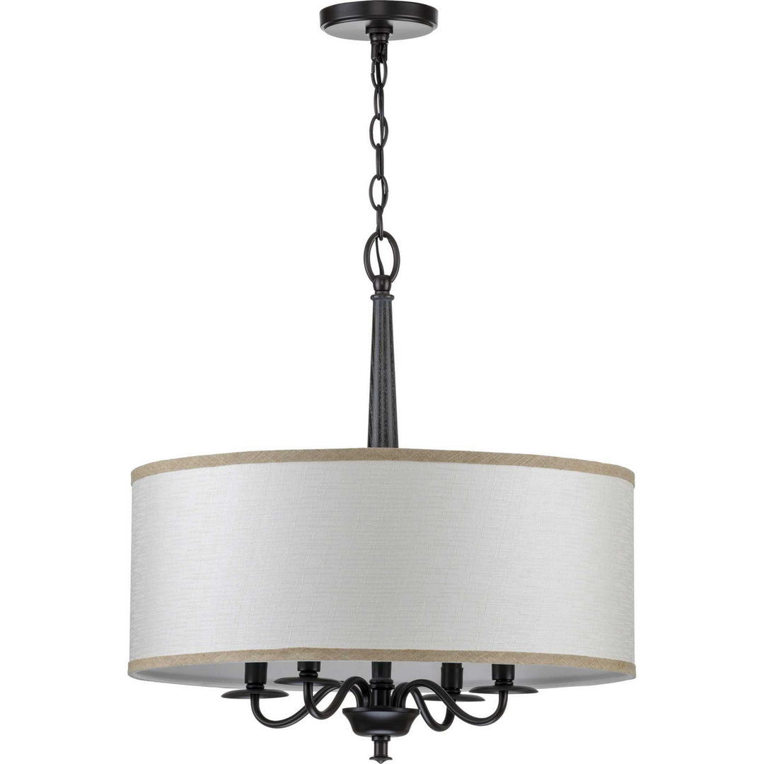 Progress Canada - P400218-031 - Four Light Chandelier - Durrell - Black