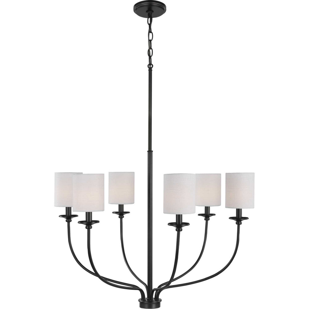 Bonita Six Light Foyer Chandelier in Black - available from The Lighting Shoppe, trusted by Canadian homeowners