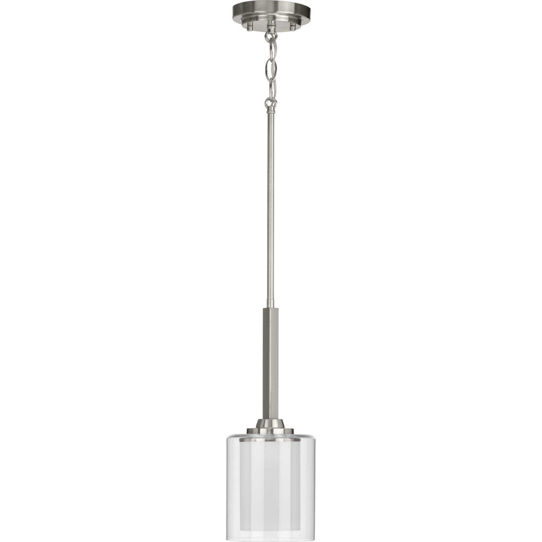 Kene One Light Mini Pendant in Brushed Nickel - available from The Lighting Shoppe, trusted by Canadian homeowners