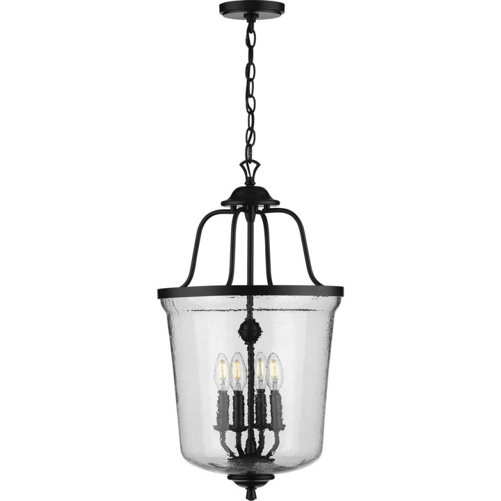Bowman Four Light Foyer Pendant in Black - available from The Lighting Shoppe, trusted by Canadian homeowners