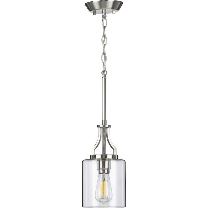 Lassiter One Light Mini Pendant in Brushed Nickel - available from The Lighting Shoppe, trusted by Canadian homeowners