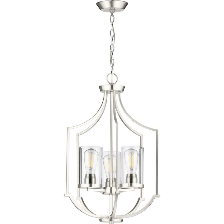 Progress Canada - P500209-009 - Three Light Foyer Pendant - Lassiter - Brushed Nickel