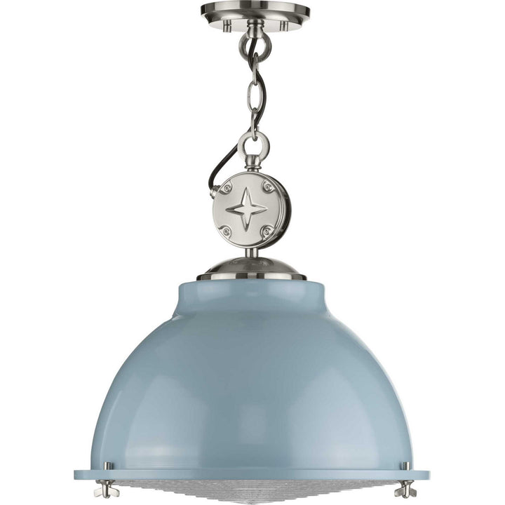 Medal One Light Pendant in Coastal Blue - available from The Lighting Shoppe, trusted by Canadian homeowners