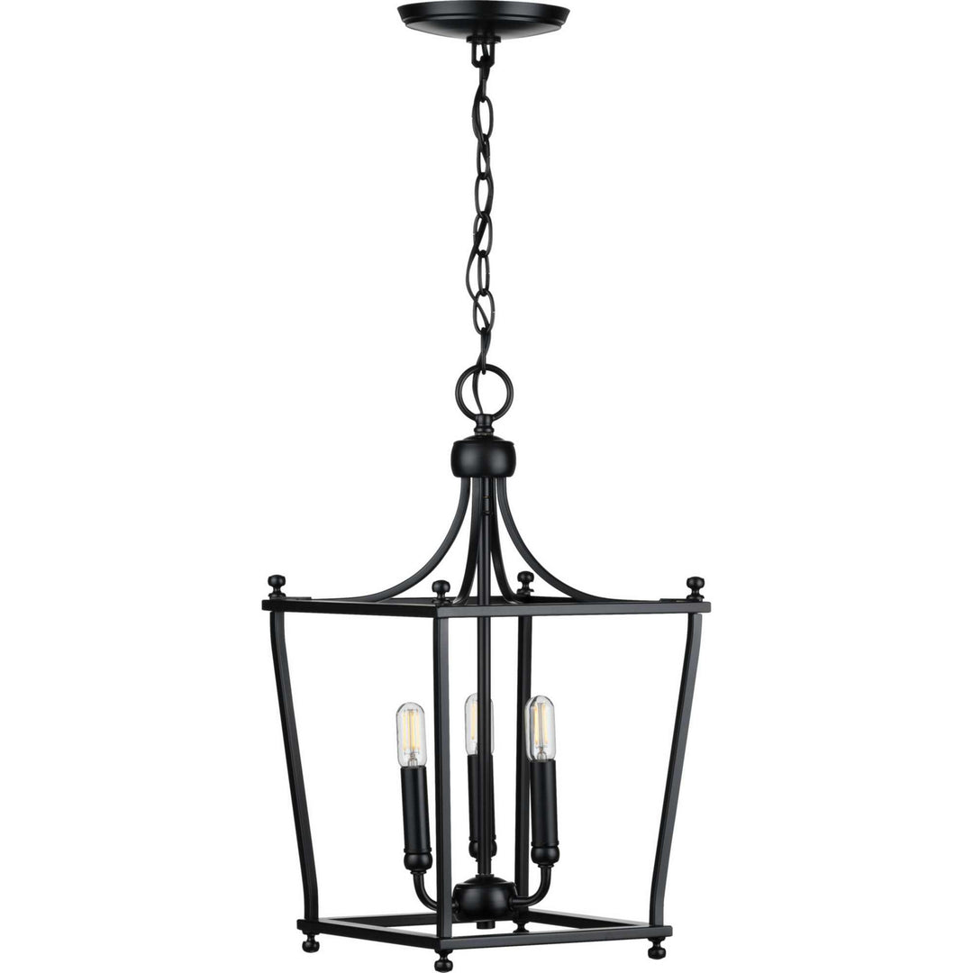 Progress Canada - P500213-031 - Three Light Foyer Pendant - Parkhurst - Black