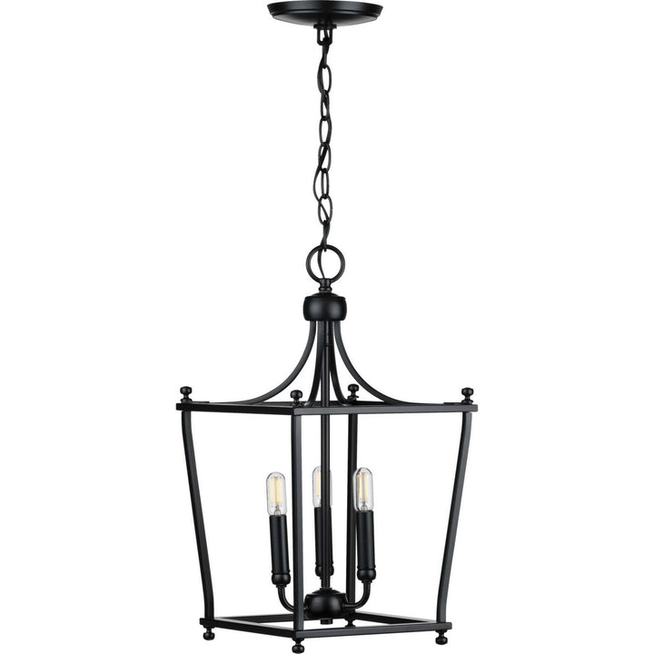 Progress Canada - P500213-031 - Three Light Foyer Pendant - Parkhurst - Black