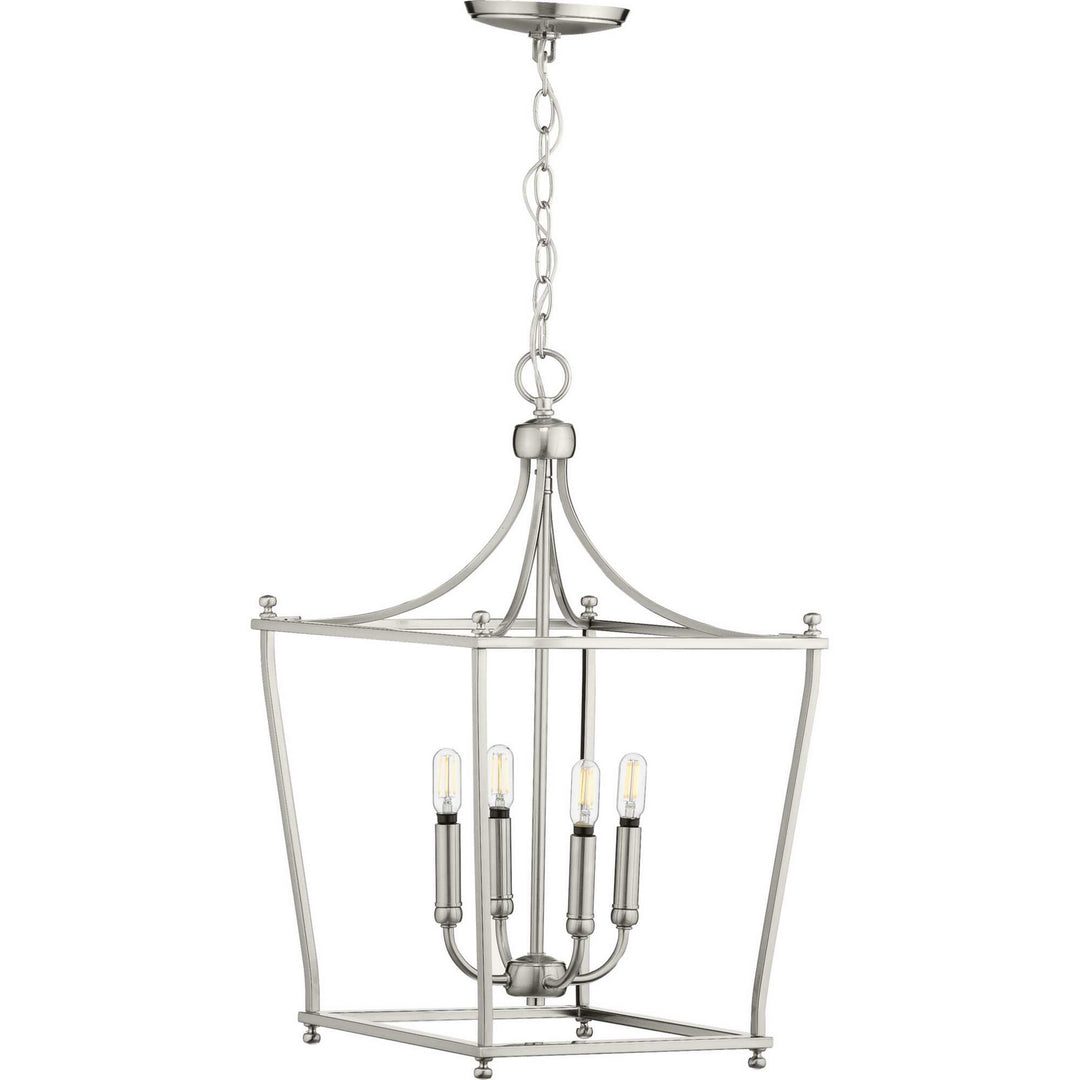 Progress Canada - P500214-009 - Four Light Foyer Pendant - Parkhurst - Brushed Nickel