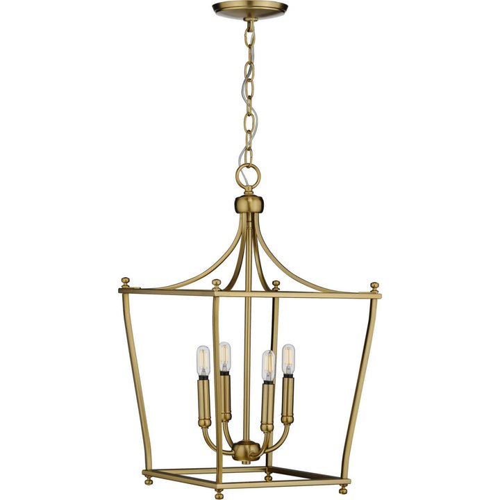 Progress Canada - P500214-109 - Four Light Foyer Pendant - Parkhurst - Brushed Bronze