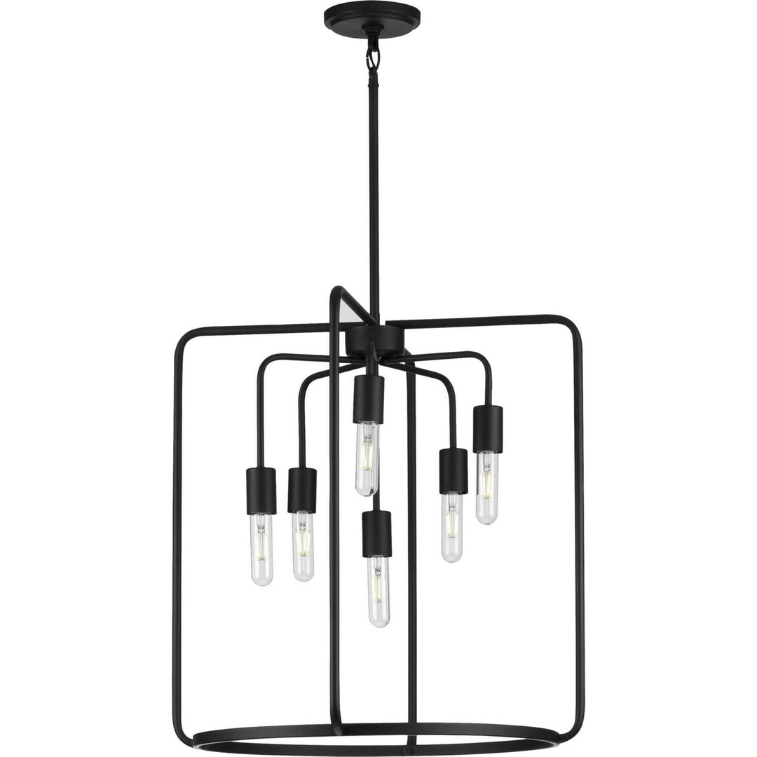 Progress Canada - P500225-031 - Six Light Pendant - Bonn - Black