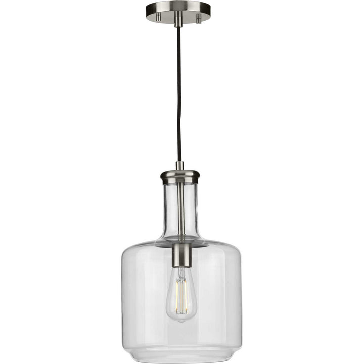 Latrobe One Light Pendant in Brushed Nickel - available from The Lighting Shoppe, trusted by Canadian homeowners