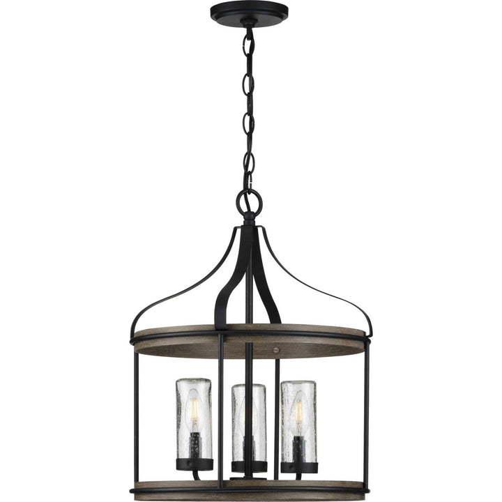 Progress Canada - P500235-031 - Three Light Outdoor Pendant - Brenham - Black