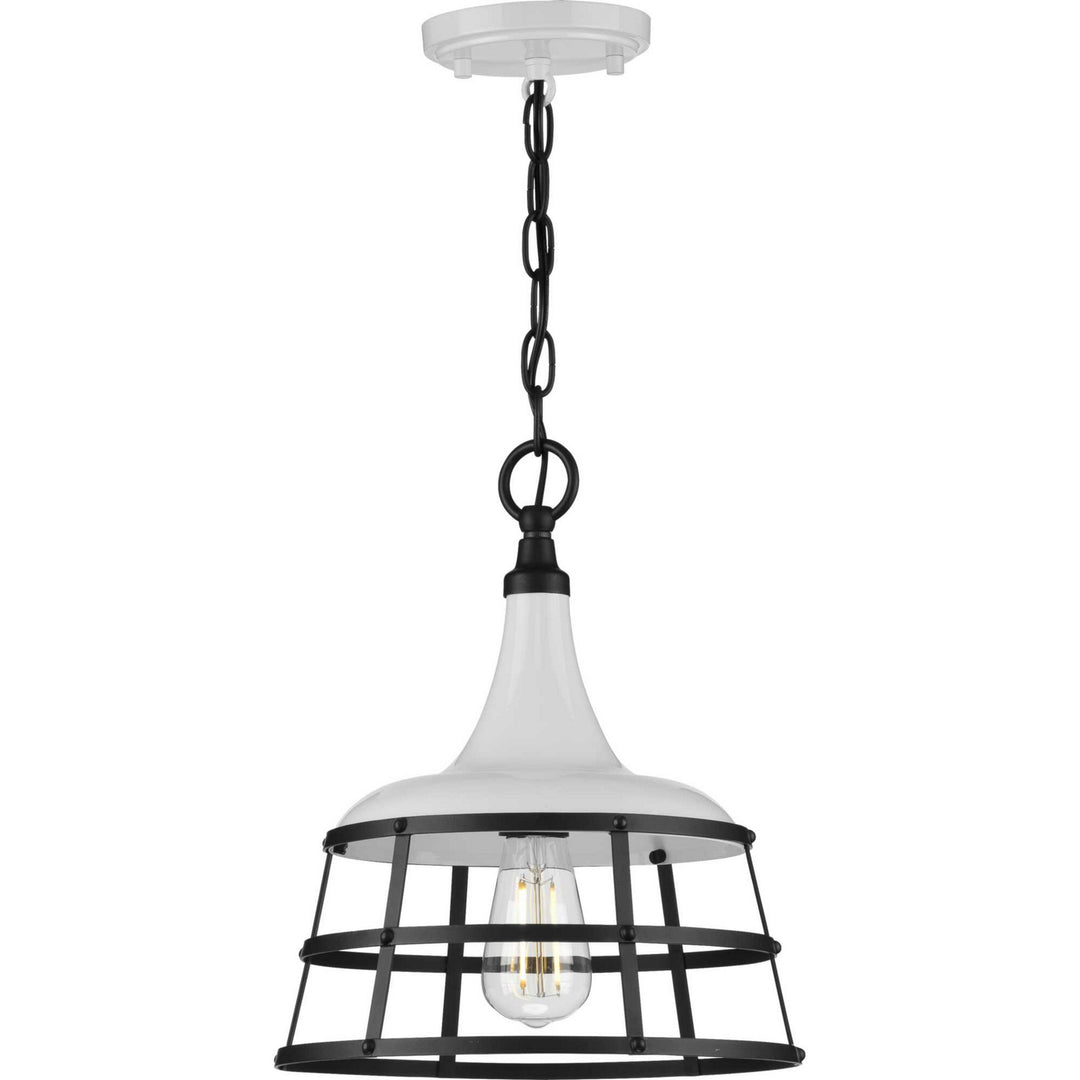 Bastille One Light Pendant in White - available from The Lighting Shoppe, trusted by Canadian homeowners