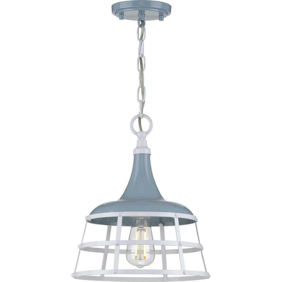 Bastille One Light Pendant in Coastal Blue - available from The Lighting Shoppe, trusted by Canadian homeowners