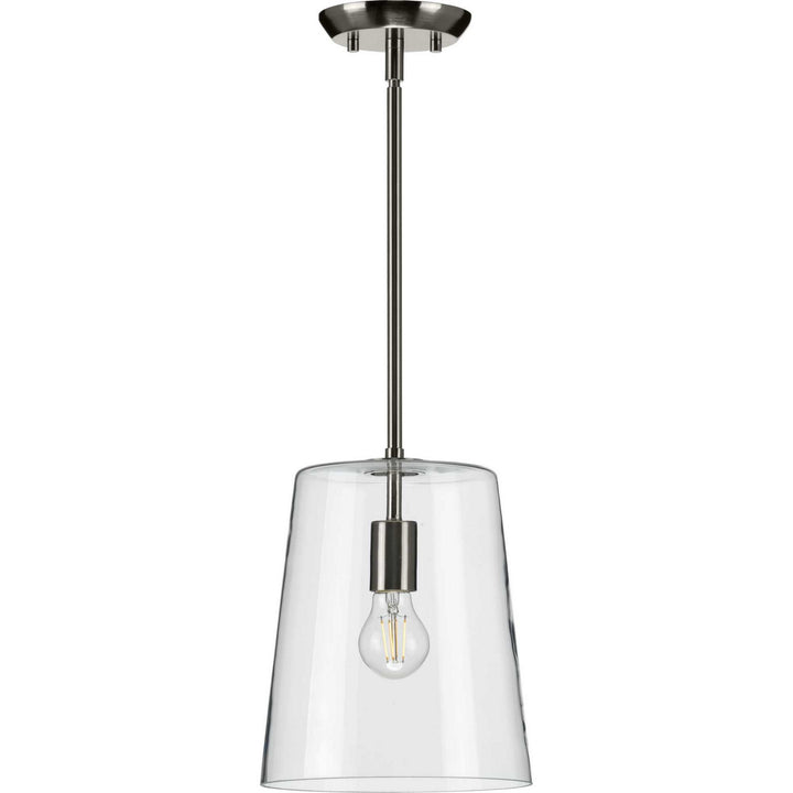 Clarion One Light Pendant in Brushed Nickel - available from The Lighting Shoppe, trusted by Canadian homeowners