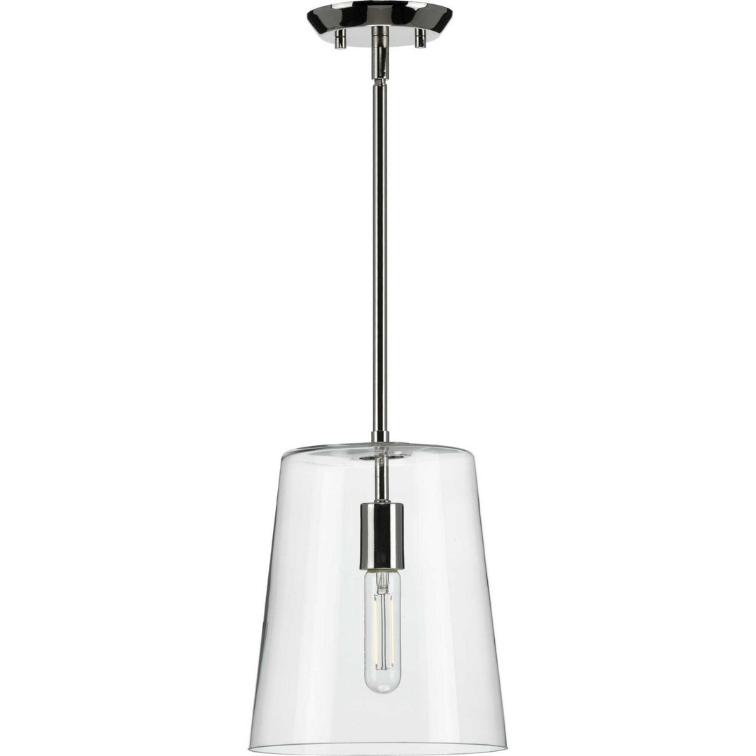 Clarion One Light Pendant in Polished Nickel - available from The Lighting Shoppe, trusted by Canadian homeowners