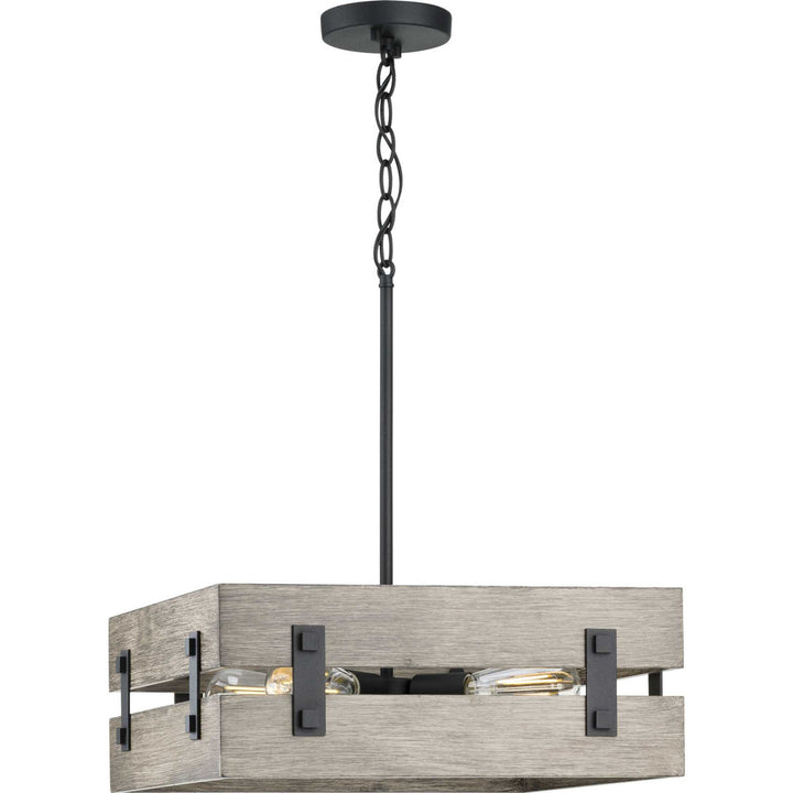 Progress Canada - P500277-031 - Four Light Pendant - Hemsworth - Black