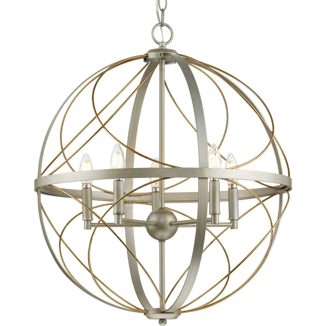 Brandywine Five Light Pendant in Silver Ridge - available from The Lighting Shoppe, trusted by Canadian homeowners