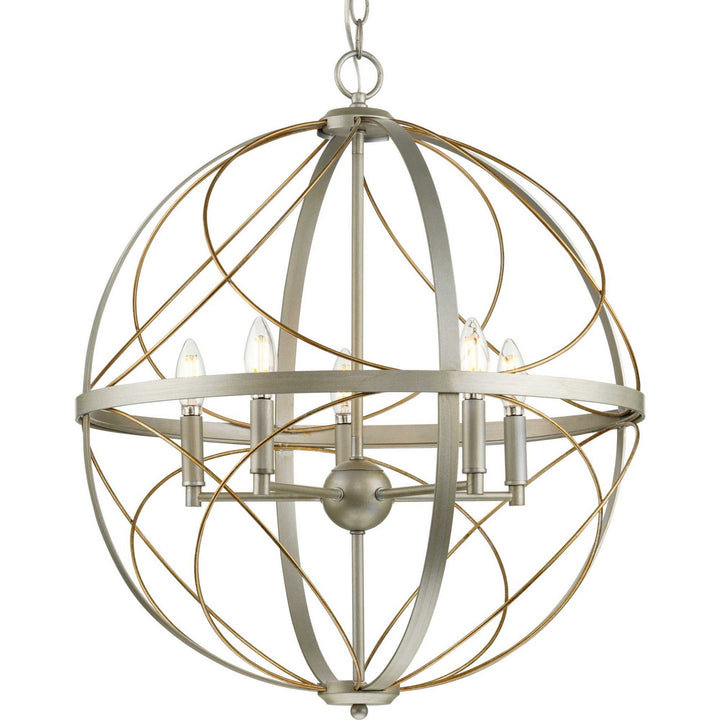 Brandywine Five Light Pendant in Silver Ridge - available from The Lighting Shoppe, trusted by Canadian homeowners