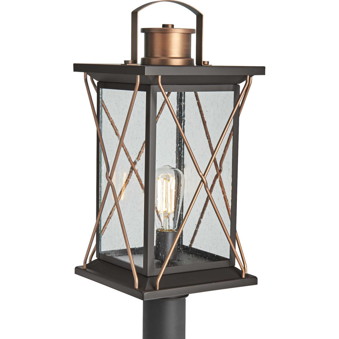 Barlowe One Light Post Lantern in Antique Bronze - available from The Lighting Shoppe, trusted by Canadian homeowners
