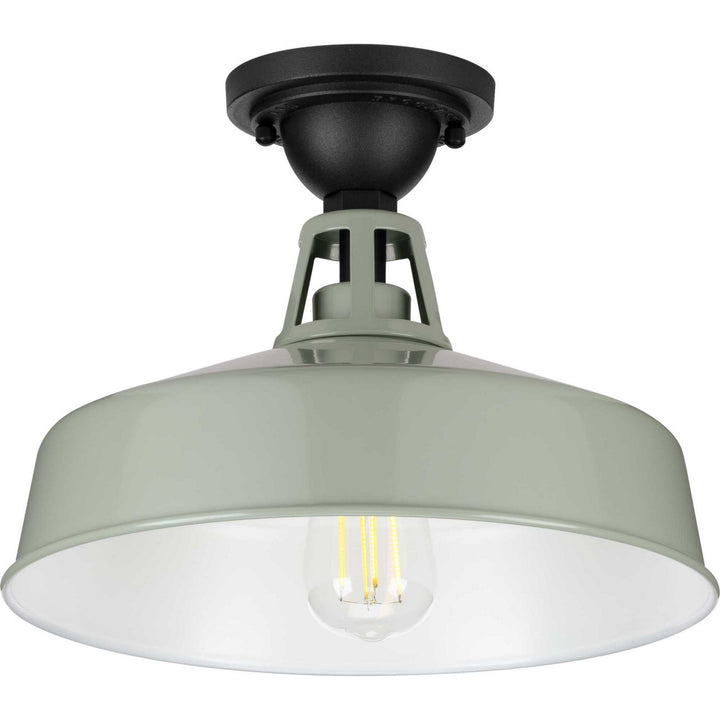 Progress Canada - P550070-079 - One Light Semi Flush Mount - Cedar Springs - Pistachio