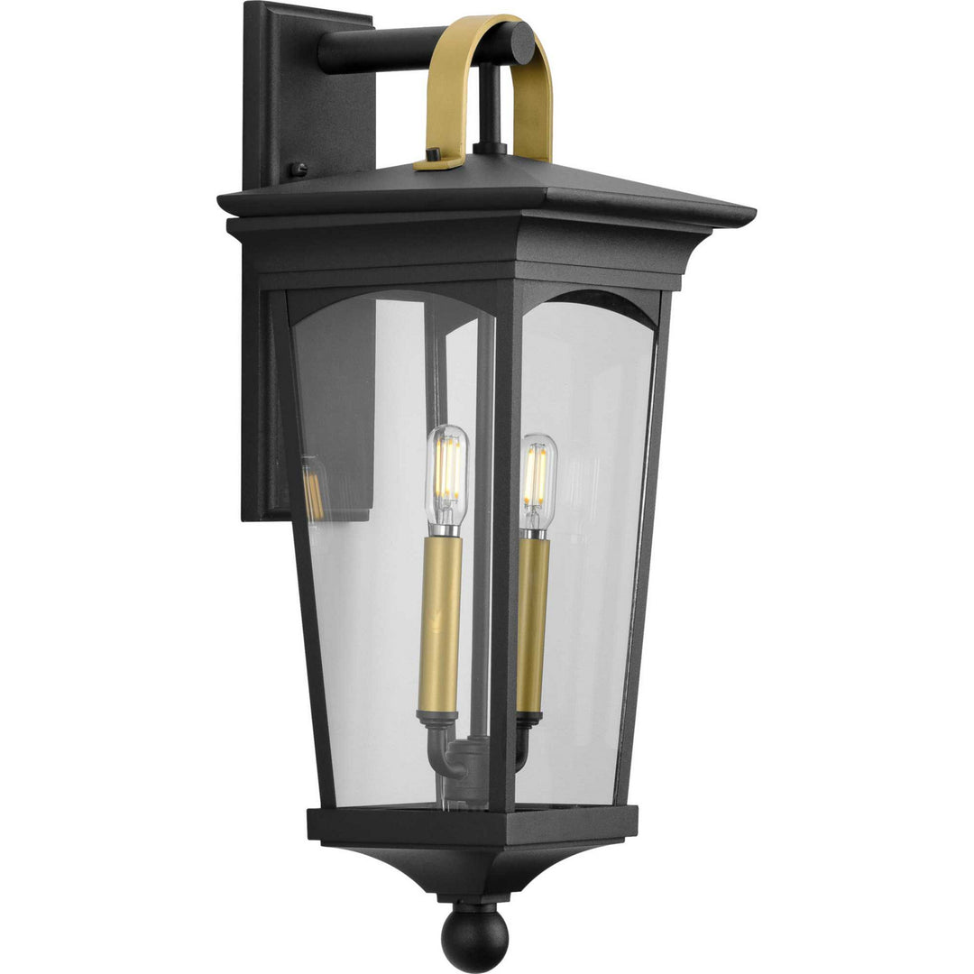 Chatsworth Two Light Wall Lantern in Black - available from The Lighting Shoppe, trusted by Canadian homeowners